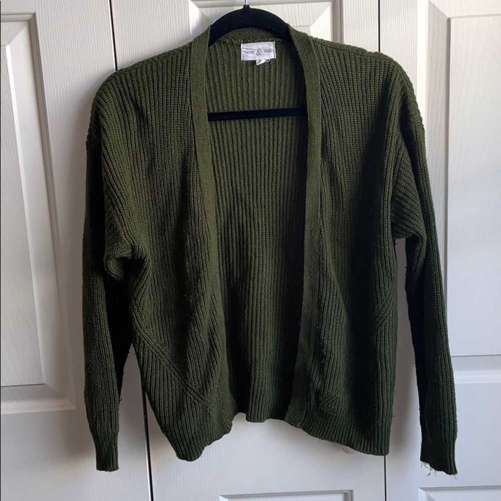 Thyme & Honey Green Cardigan